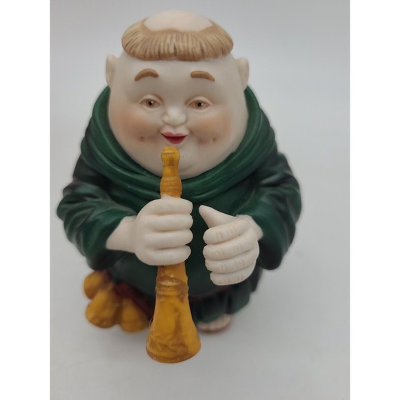Dept 56 Merry Makers Horatio the Horn Blower Figure Monk Friar Christmas - Picture 6 of 11